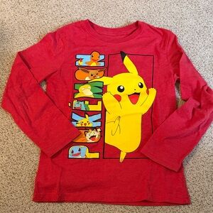 Pokemon Pikachu Size Small Long Sleeve Shirt
